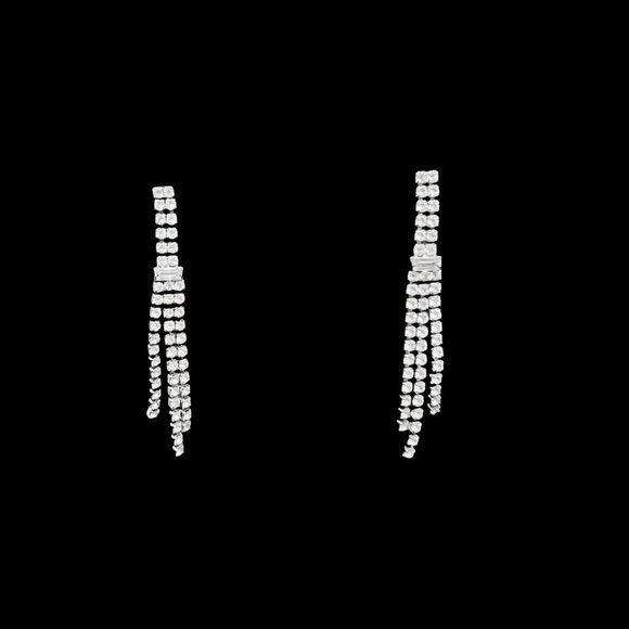 Lot Of 6 Silver Tone Pierced Earrings (4578) - Picture 7 of 8